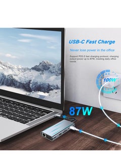 Generic USB C Hub, 11 in 1 USB C Adapter Dongle with 4K HDMI, VGA, Type C PD, USB 3.0, RJ45 Ethernet, SD/TF Card Reader, and 3.5mm AUX Input, Docking Station Compatible with MacBook Pro/Air and Other Type C Laptops  - Image 3