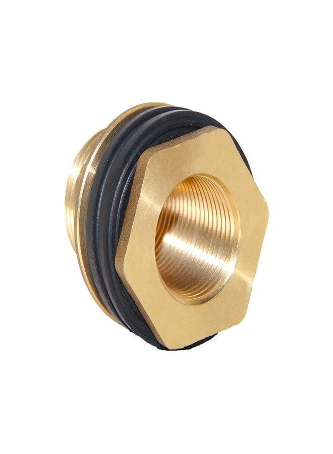 Joywayus Brass 1/2" NPT Female x 3/4" GHT Male Water Tank Connector + 1/2" Barb x 1/2" NPT Male Hose Pipe Elbow Connector - Image 5