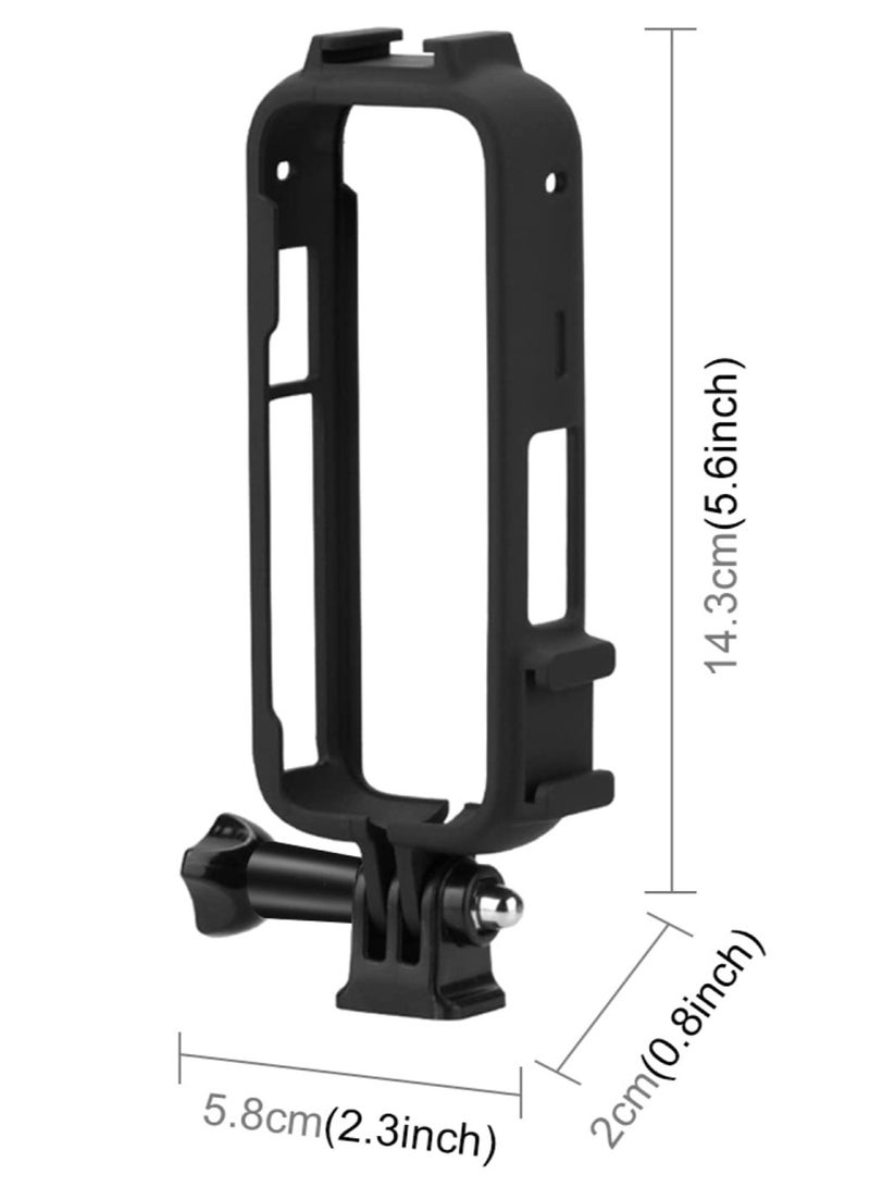 KASTWAVE Cold Shoe PC Plastic Protective Frame with Adapter Mount & Screw for Insta360 X3 Anti-Scratch Camera Accessories - Image 5