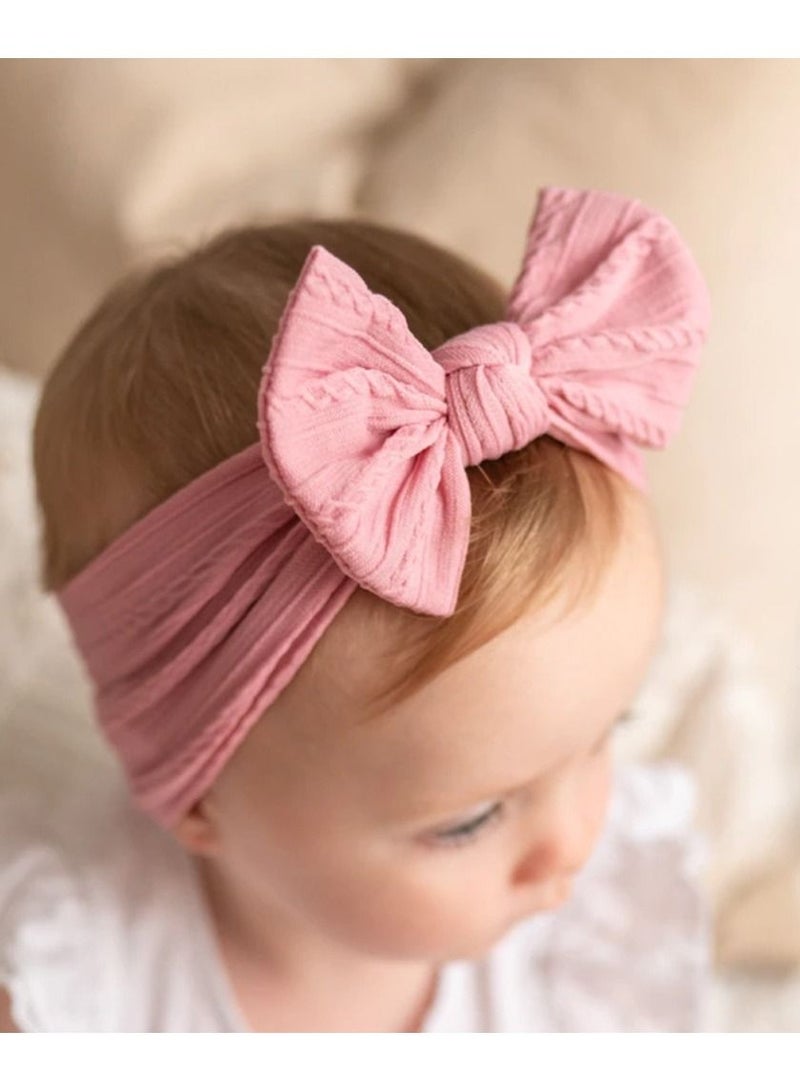Baby's nylon bow tie does not harm the skin wide headscarf - Image 1