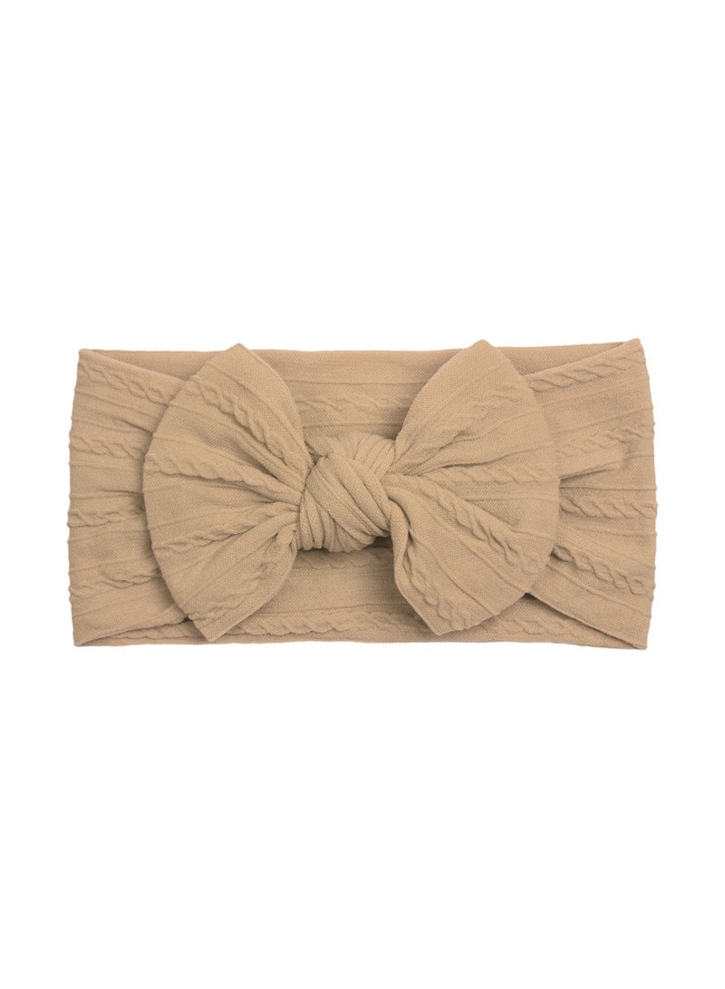 Baby's nylon bow tie does not harm the skin wide headscarf - Image 4