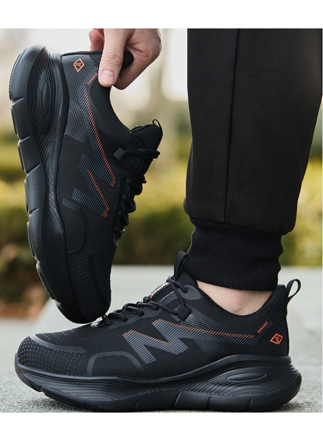 NIBEMINENT Breathable Safety Shoes For Men Indestructible Puncture Proof Work Boots Anti-smashing Steel Toe Industrial Sneakers - Image 3