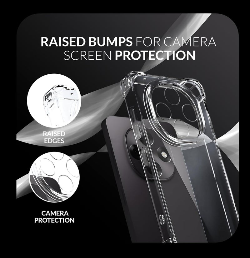 ShieldTech Back Cover Case + Screen Protector for Oppo F31 Pro / F31 Pro 5G | Transparent Mobile Phone Back Case Cover for Oppo F 31 Pro / F31Pro 5G | TPU Transparent Back Cover Case - Image 3