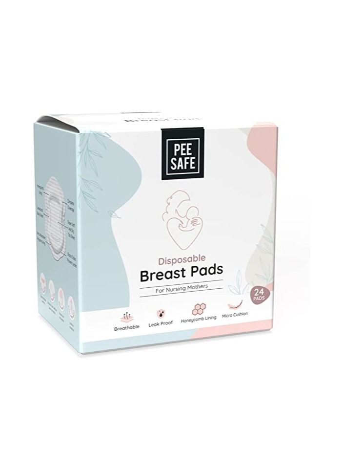 PEE SAFE PeeSafe Disposable  Breast Pads 24 pcs ,Pack of 2 - Image 1