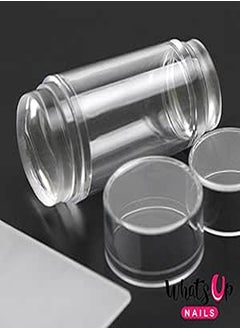 Whats Up Nails Whats Up Nails - Medium Double Sided Clear Stamper & Sc for Stamped Nail Art Design 