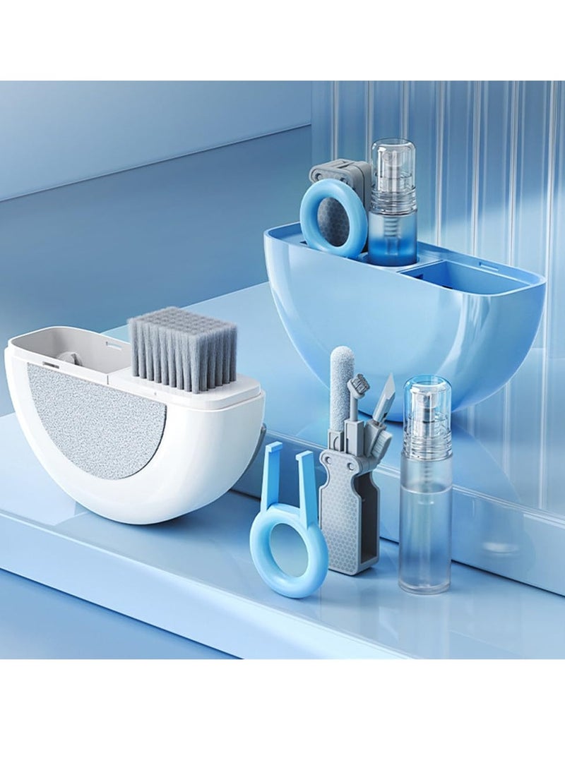 SYOSI Keyboard Cleaning Kit 10 in 1 Multifunctional Laptop Computer Screen Cleaning Brush With Microfiber Cloth And Brush Portable Headphone Earbud Phone Cleaning kit for AirPods Cell Phone Earphones - Image 1