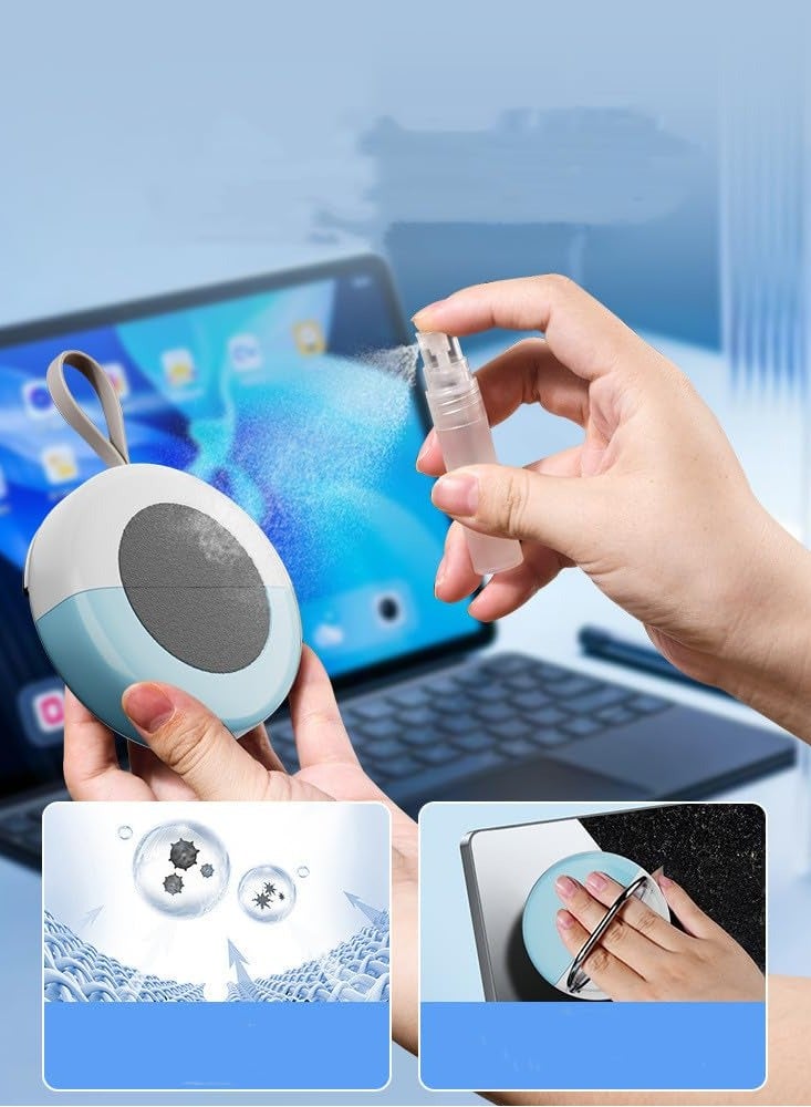 SYOSI Keyboard Cleaning Kit 10 in 1 Multifunctional Laptop Computer Screen Cleaning Brush With Microfiber Cloth And Brush Portable Headphone Earbud Phone Cleaning kit for AirPods Cell Phone Earphones - Image 4