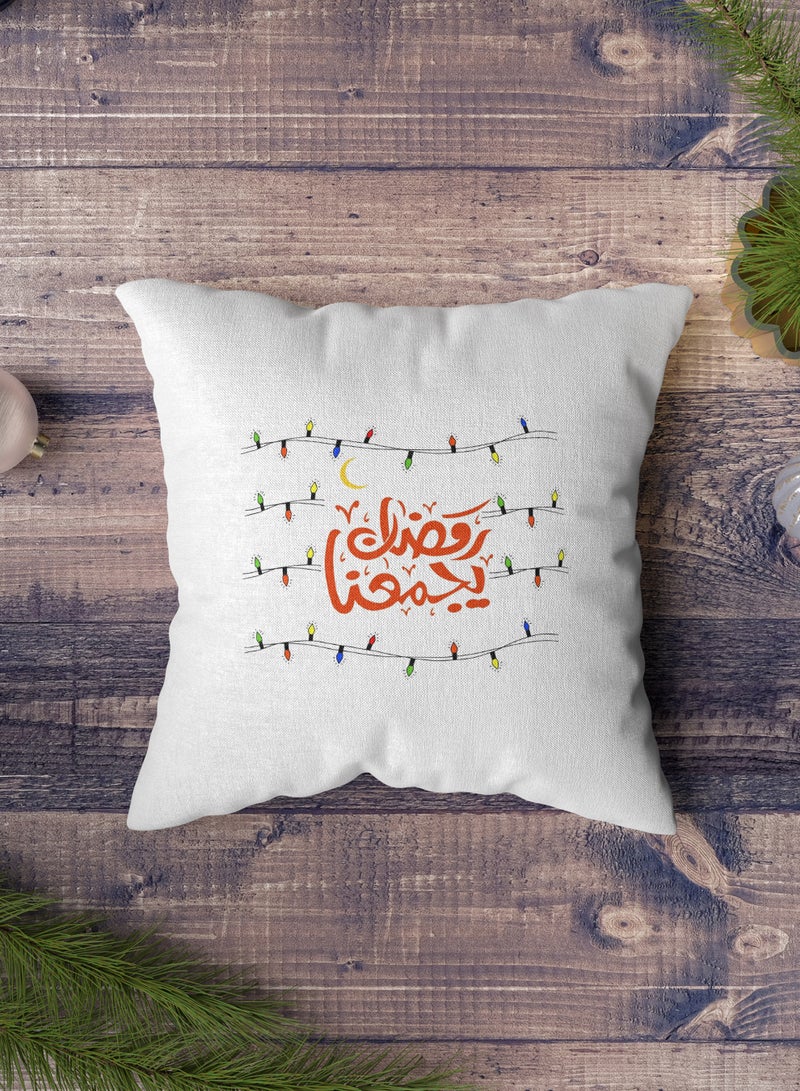 لوحة غطاء وسادة من البوليستر بتصميم رمضان يجمعنا - Image 4
