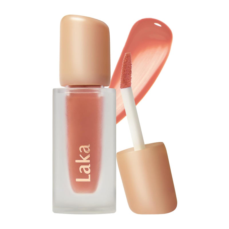 Laka Fruity Glam Tint, 4.5g/0.15oz, Glowing Lip Stain with Wide Color Spectrum, Hydrating & Lightweight Texture, Buildable Color, Non-Sticky, Vegan, K-Beauty (#125 Mango) - Image 1