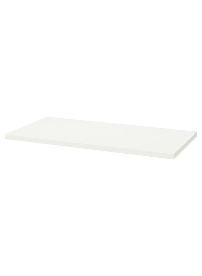 keke Multifunctional Desk Table Form & office white Color with Multiple Drawers Fiber Board 120*50 cm - Image 5