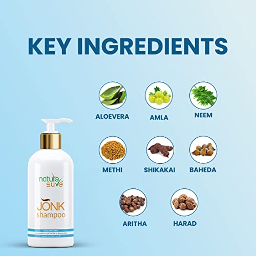 Nature Sure Jonk Shampoo Hair Cleanser for Men & Women - 2 Pack (300ml Each) - Image 3