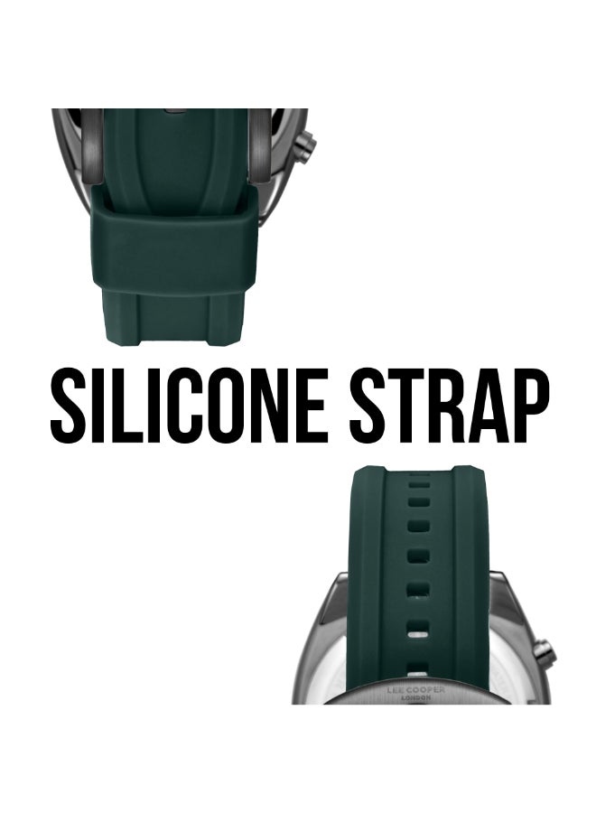 لي كوبر ساعة رجالية متعددة الوظائف بسوار سيليكون . - Image 5