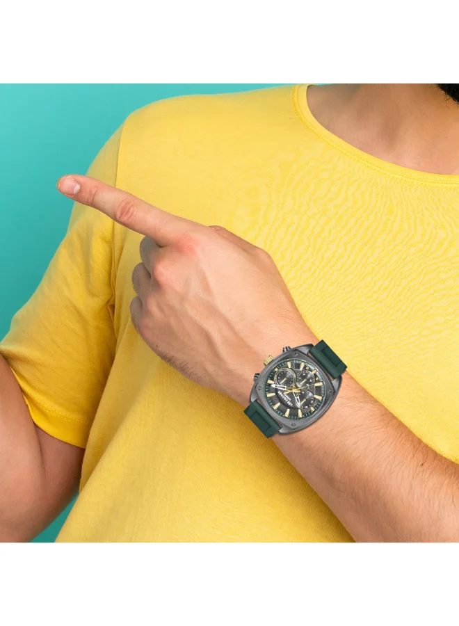 Lee Cooper grey Men's Silicone Multi Function Watch LC08237.065 - 43x50,5 mm for Men | Best Price UAE