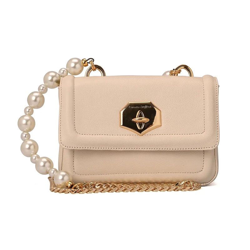 Carmen Steffens Crossbody Bag Pearl Silk