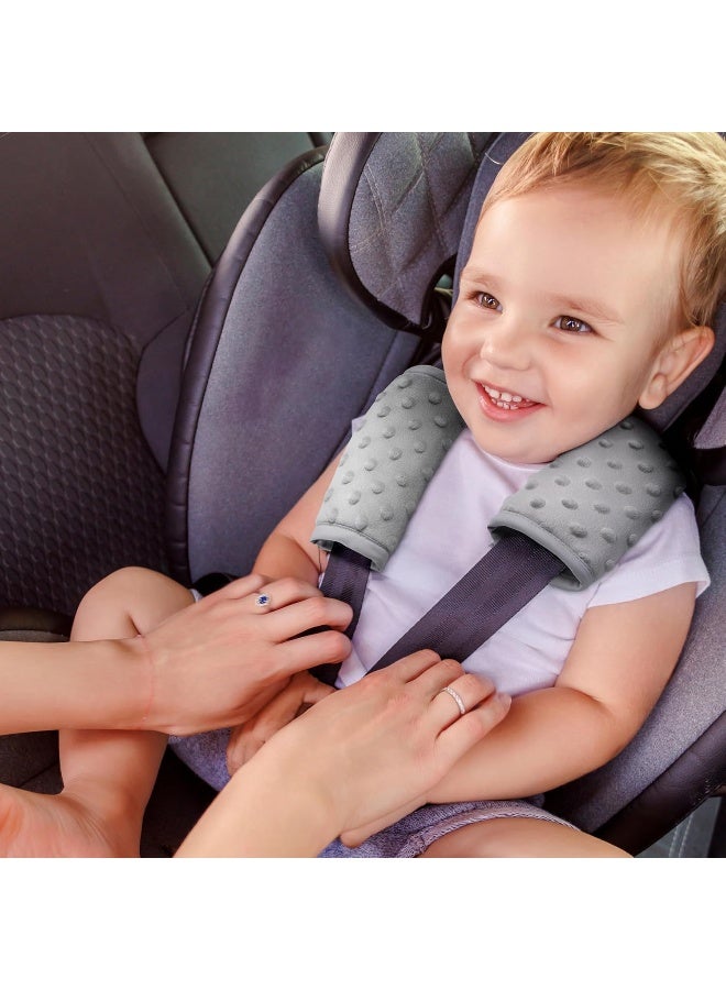 Pro Goleem Pro Goleem Car Seat Strap Covers for Babies Soft Car Seat Strap Shoulder Pads for All Car Seats, Stroller, Pushcar, Gray  - Image 5