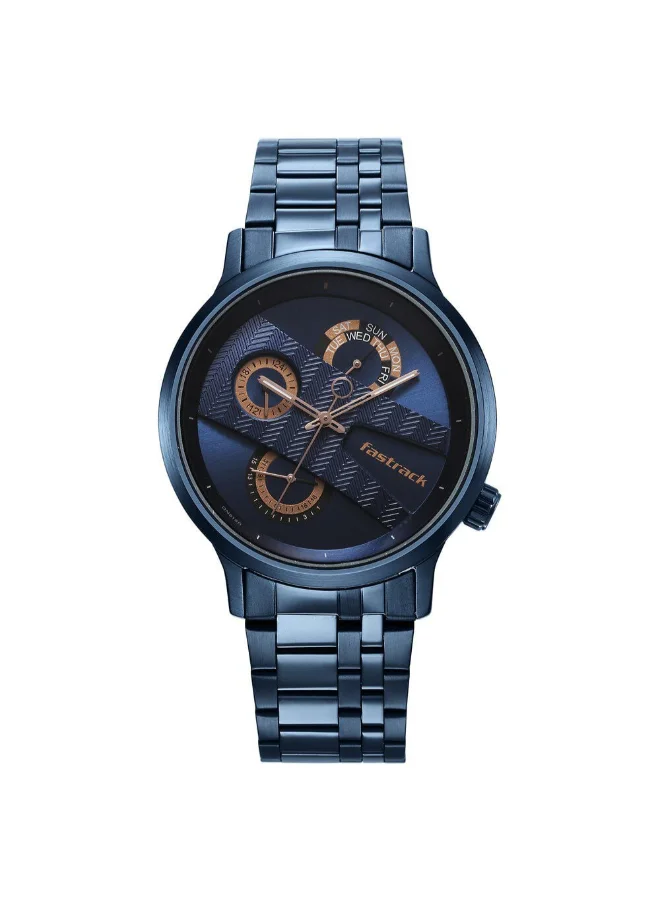 fastrack Men's Stainless Steel Analog Watch 3301QM02 - 43 mm