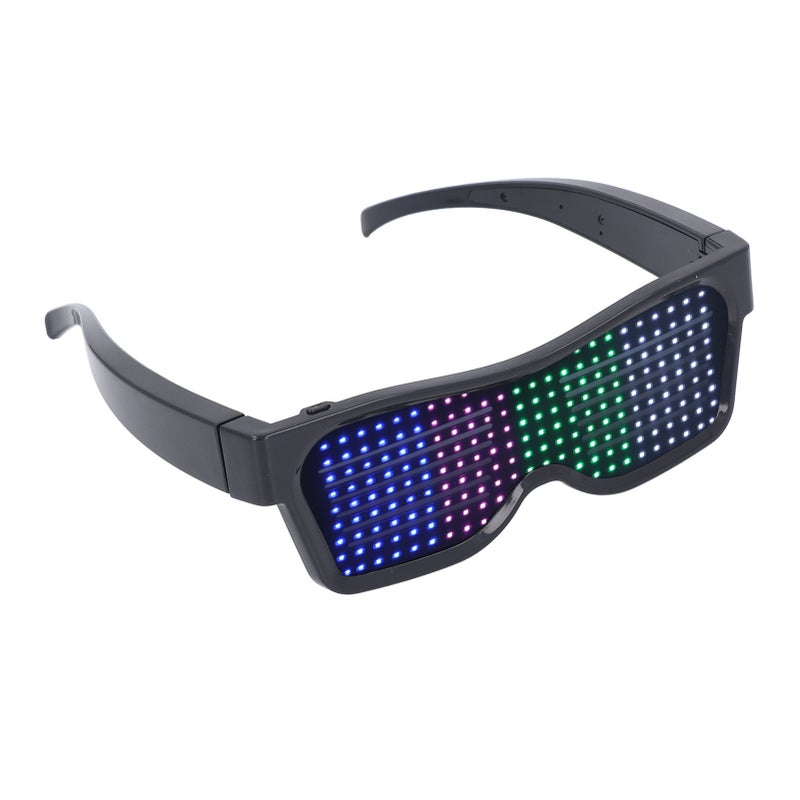 LED Glowing Glasses: 200 LED Beads, ABS Plastic - App Controlled, Multi Language Support for Parties, Nightclubs, Holiday Events, Concerts - Image 3