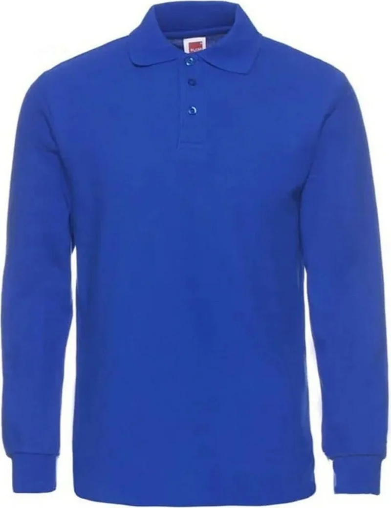 Tezzgelsin Children's Long Sleeve Polo Neck Sweatshirt School Uniform School T-Sweatshirt