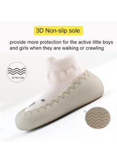 Oasisgalore Baby Toddler Non-skid Sock Shoes Non Slip Floor Slipper for Boys Girls First Walking 2 Pairs  - Image 2