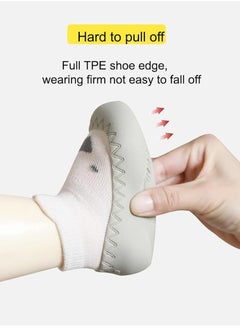 Oasisgalore Baby Toddler Non-skid Sock Shoes Non Slip Floor Slipper for Boys Girls First Walking 2 Pairs  - Image 4