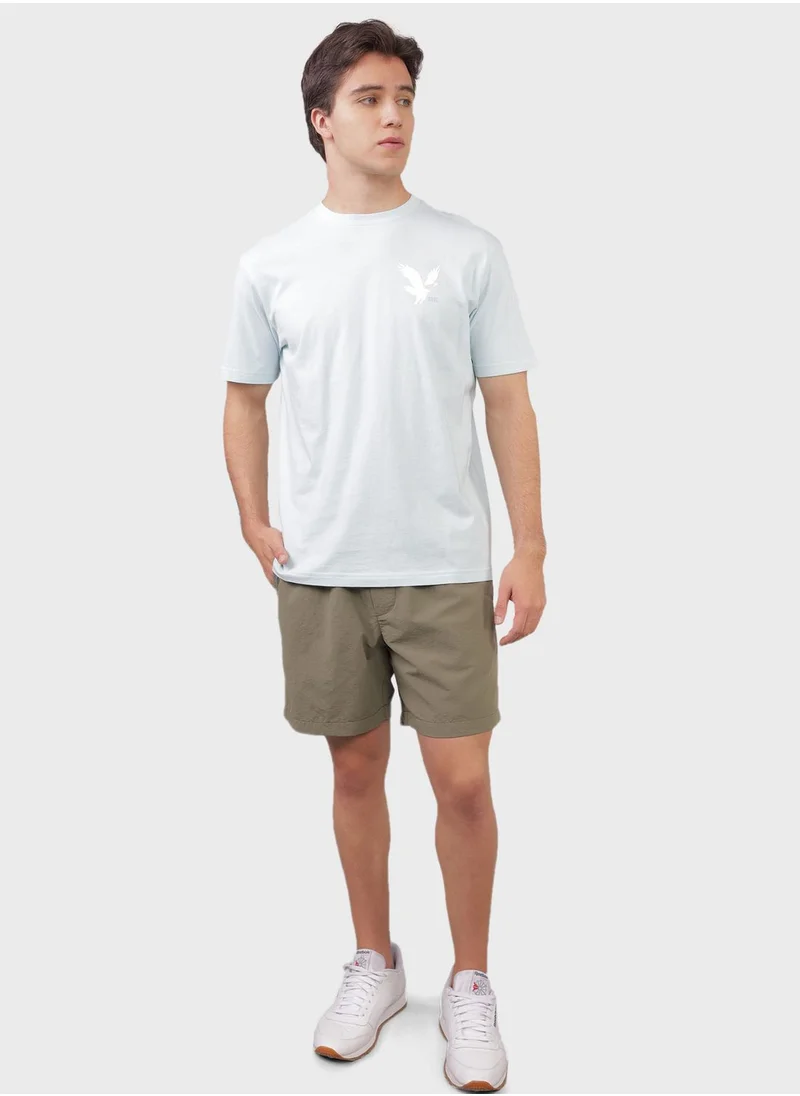 American Eagle Logo Detail Crew Neck T-Shirt