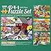 Bits and Pieces 4in1 MultiPack 1000 Piece Jigsaw Puzzles for AdultsEach Measures 20 x 27 51cm x 69cmRustic Garden by Artist Nancy Wernersbach - Image 2
