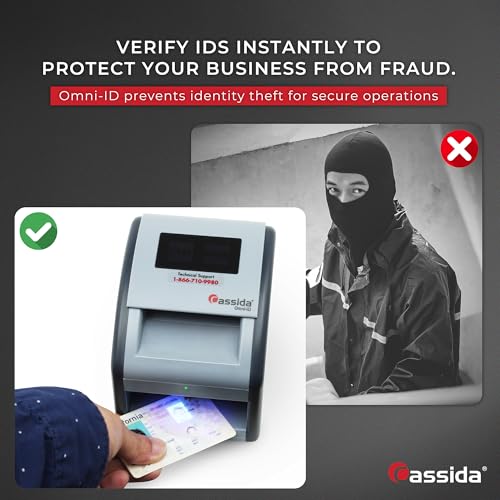 Cassida Omni-ID 2-in-1 Currency Counterfeit Detector with UV Identification Verification Lights – Bill Checker with Infrared, Magnetic and Ultraviolet Sensors - Pass/Fail Display (Pass/Fail + UV) - Image 2