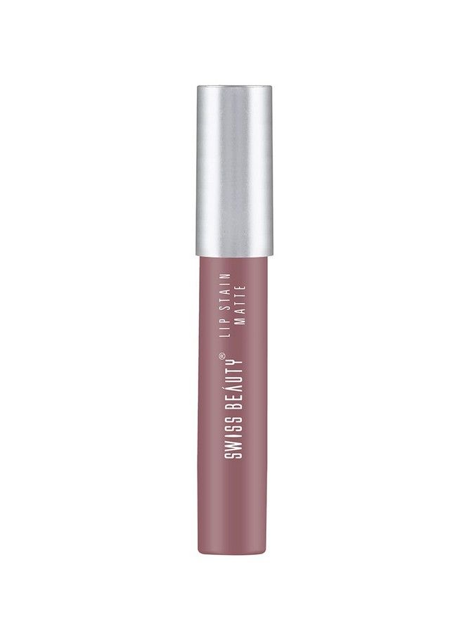 Swiss Beauty Stain Matte Lipstick; Long Lasting Hydrating & Lightweight Lipstick; Hot Nude 3.4Gm| - Image 3