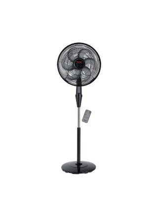 Silence Force Stand Fan with Remote Control, 16 Inch, 3 Speeds, VG413 Black