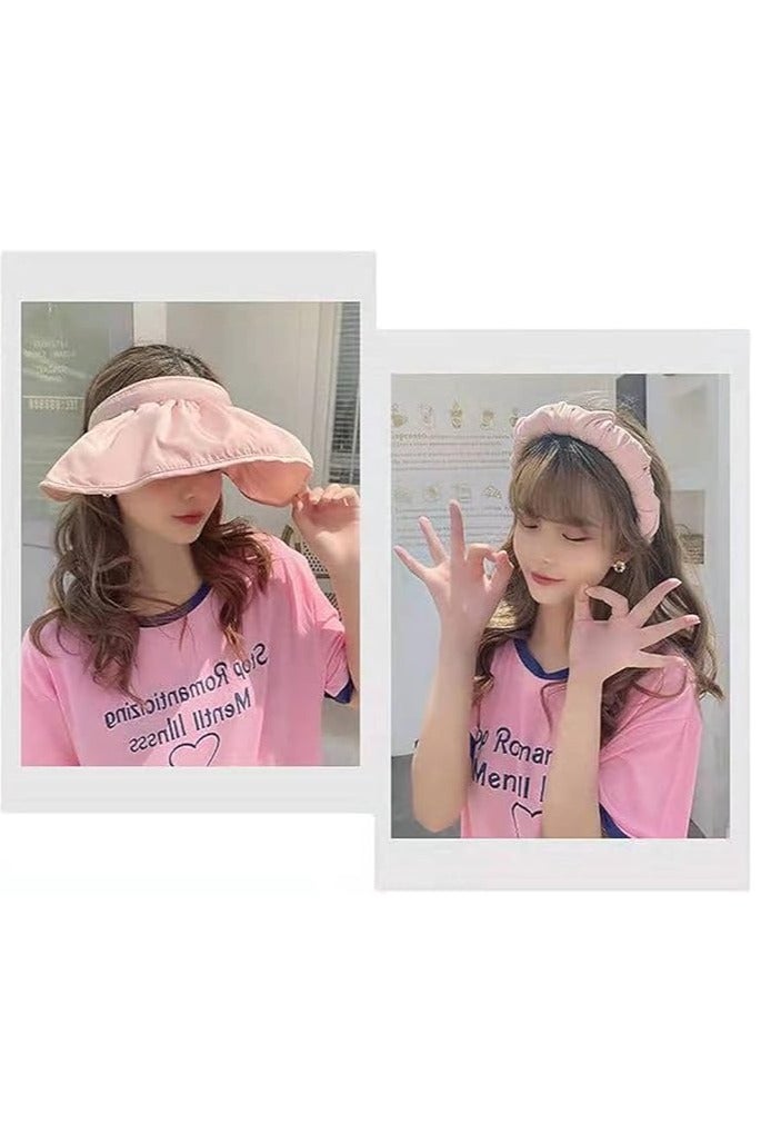 Etertoyle Large Brim Sun Hat UV Protection Foldable Visor Cap for Outdoor Trip - Image 2