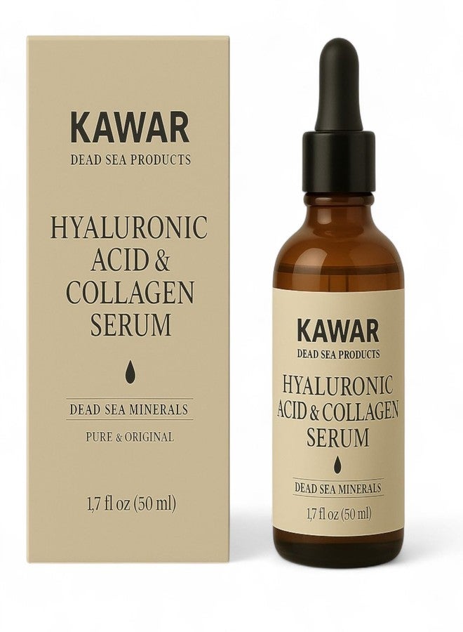 KAWAR Premium Dead Sea Hyaluronic Acid & Collagen Face Serum, 50 ml, Bottle - Image 1