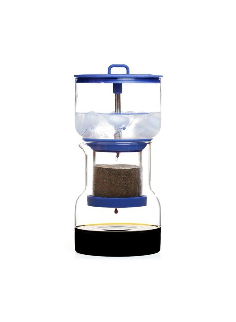 Bruer Bruer Cold Brew Coffee Maker – Made of Borosilicate Glass, Stainless Steel, Food Grade Silicone, Adjustable Valve for Perfect Coffee I Capacity -20 Fl oz I Color -Blue  - Image 1