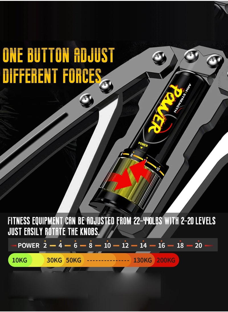 Arabest - Twister Arm Exerciser - Adjustable 22-440lbs Hydraulic Power/Home Chest Expander/Shoulder Muscle Training Fitness Equipment/Arm Enhanced Exercise Strengthener - Image 1