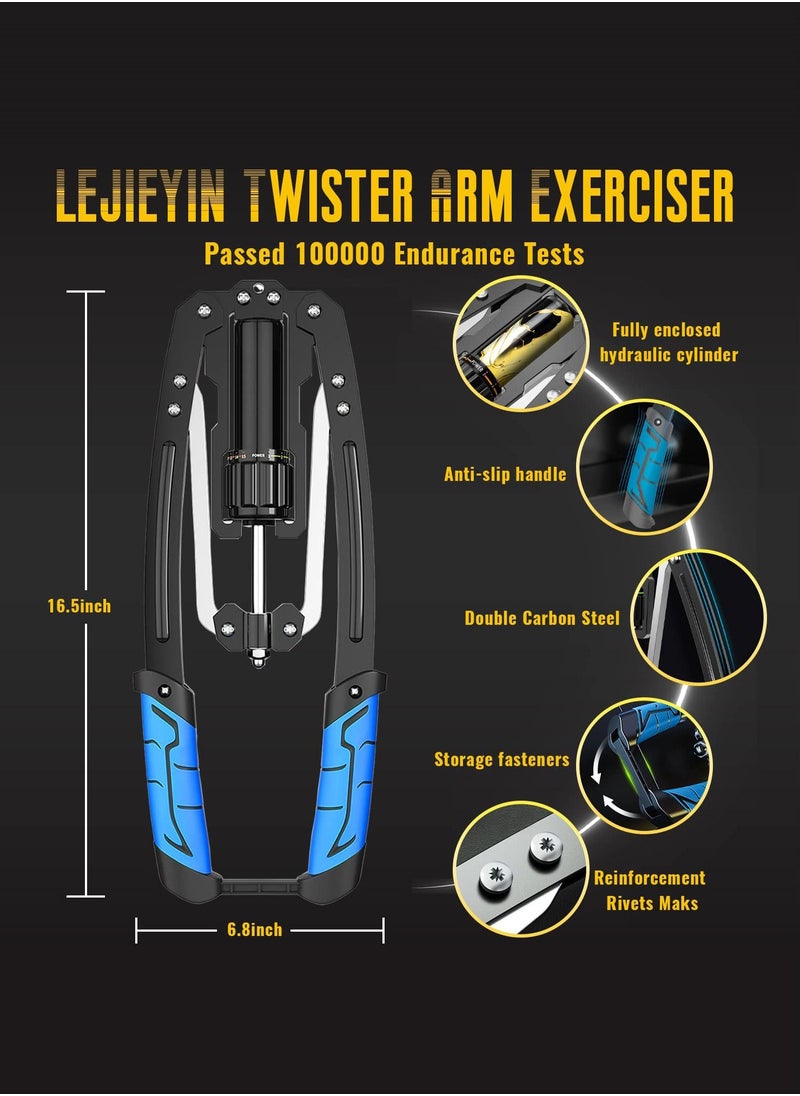 Arabest - Twister Arm Exerciser - Adjustable 22-440lbs Hydraulic Power/Home Chest Expander/Shoulder Muscle Training Fitness Equipment/Arm Enhanced Exercise Strengthener - Image 1