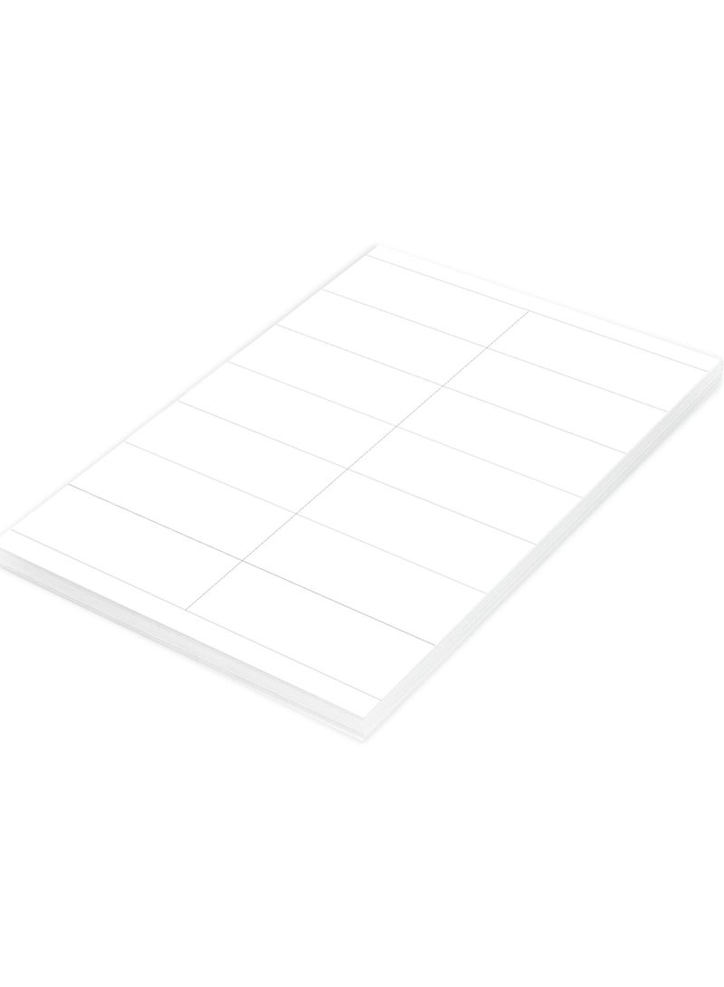 FIS Multipurpose Laser Labels, Colour White, Size 105X39MM (14 Stickers x 100 Sheet)  1400 Labels, Size : A4 (21X29.7 CM) , Pack of 100 Sheets -FSLA14-1-100 - Image 2