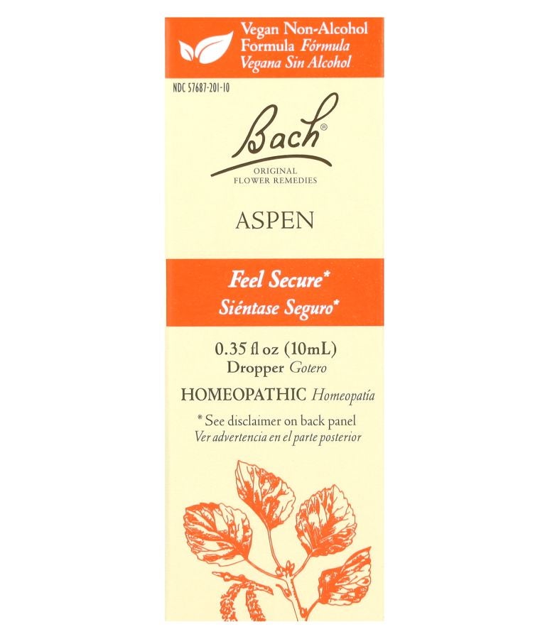Bach Original Flower Remedies Aspen 0.35 fl oz (10 ml)