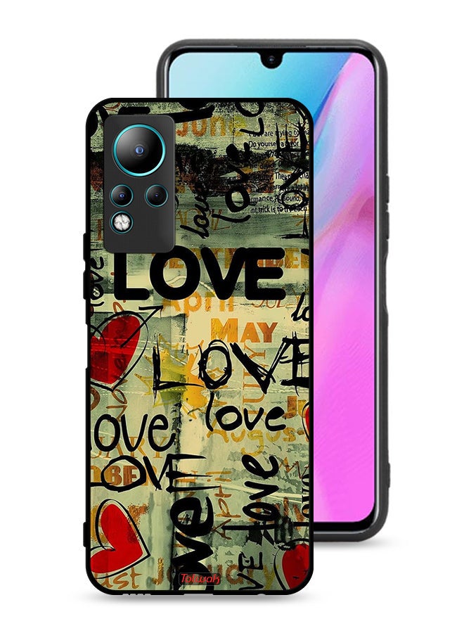 Tolwak Infinix Note 11 Protective Case Cover Love Tags - Image 1