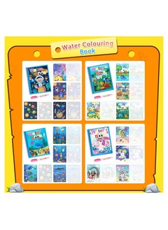 Y&D 4-Piece Cartoon Water Coloring Magic Book With Pen For Toddlers And Kids  - Image 5
