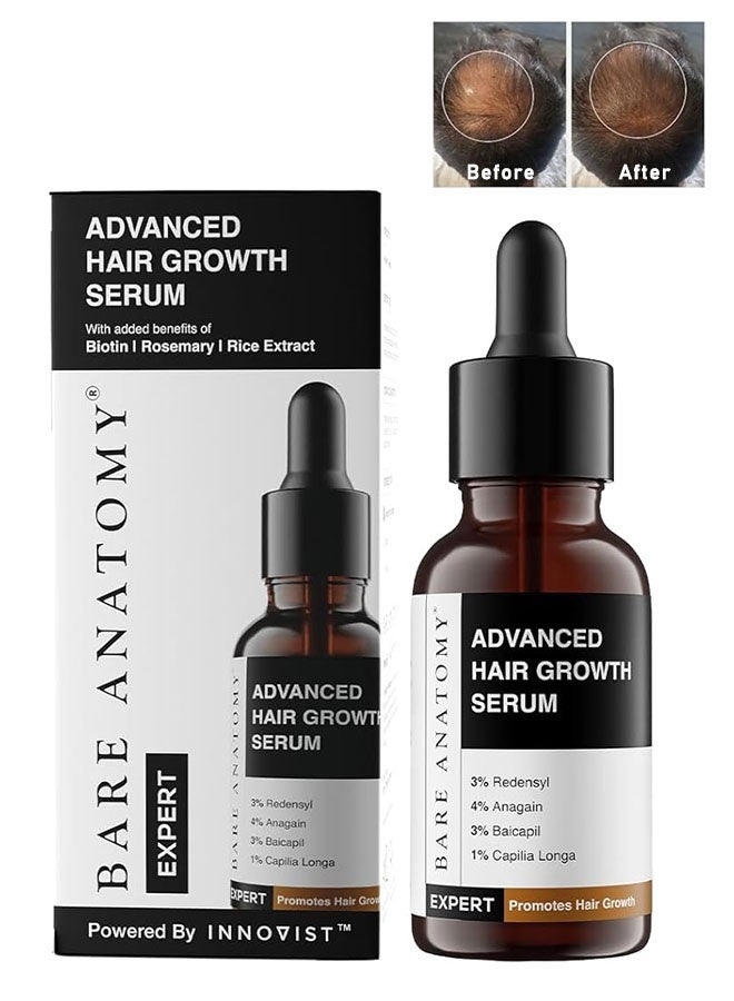 بار_اناتومي مصل نمو الشعر المتقدم 30 مل ، مصل نمو الشعر والسقوط للسيدات للنساء والرجال - Image 1
