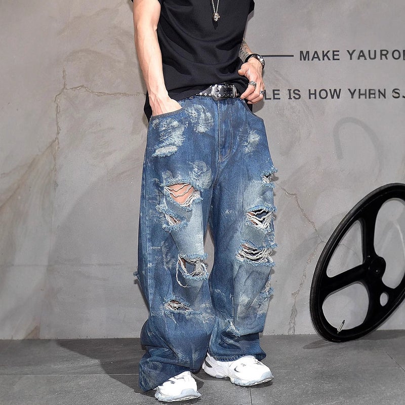 Unisex Casual Daily Denim Jeans - Image 4