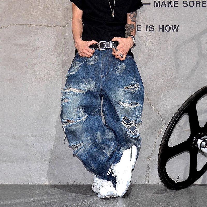 Unisex Casual Daily Denim Jeans - Image 3