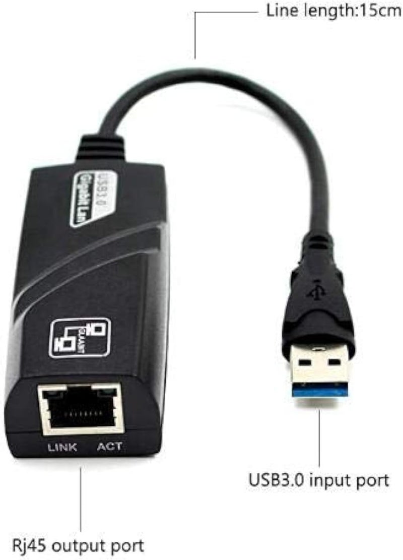 USB 3.0 to Ethernet RJ45 LAN Network Adapter 10/100/1000 Gigabit Computer Compatible with Windows 10/8.1/8/7/Vista, Mac OS, Linux, Chrome OS & More - Image 4