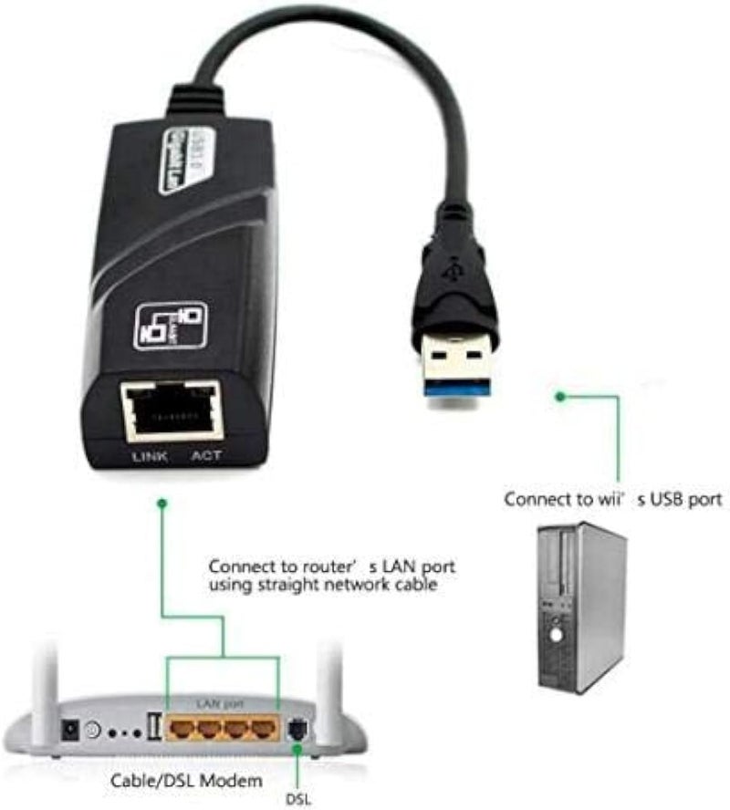 USB 3.0 to Ethernet RJ45 LAN Network Adapter 10/100/1000 Gigabit Computer Compatible with Windows 10/8.1/8/7/Vista, Mac OS, Linux, Chrome OS & More - Image 3