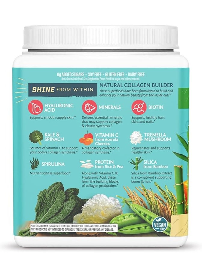 Sunwarrior Sunwarrior Plant-Based Collagen Building Protein Peptides Tahitian Vanilla – 500g, with Hyaluronic Acid & Biotin  - Image 3