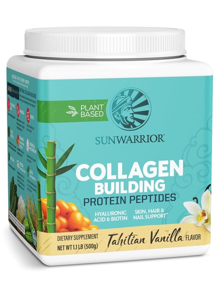 Sunwarrior Sunwarrior Plant-Based Collagen Building Protein Peptides Tahitian Vanilla – 500g, with Hyaluronic Acid & Biotin  - Image 2
