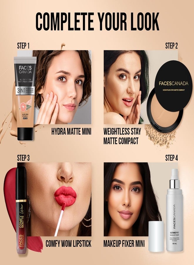 FACESCANADA Weightless Stay Matte Finish Compact Powder - Toffee 05, 9g | SPF 20 | Non Oily Matte Look | Evens Out Complexion | Prevents Acne | Blends Effortlessly | Pressed Powder For All Skin Types - Image 5