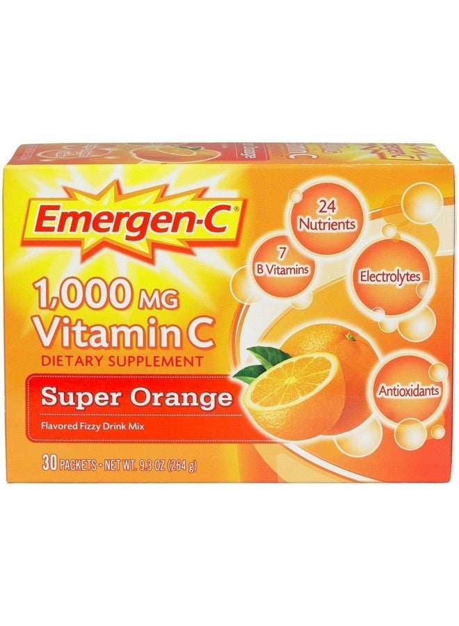 Emergen-C Emergen-C Super Orange Vitamin C - 30 Count (Pack of 4) (Packaging may vary)