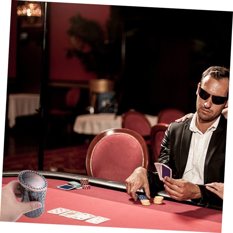 Electroplating Silver Dice Cup Set For Party Games Gatherings And Creative Decor - Image 5