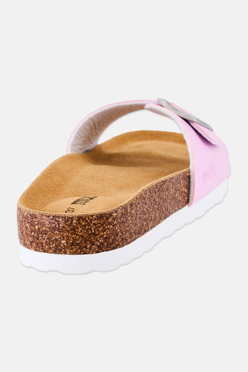 Mudd Women Slip On Cork Sandals, Pink - Image 3