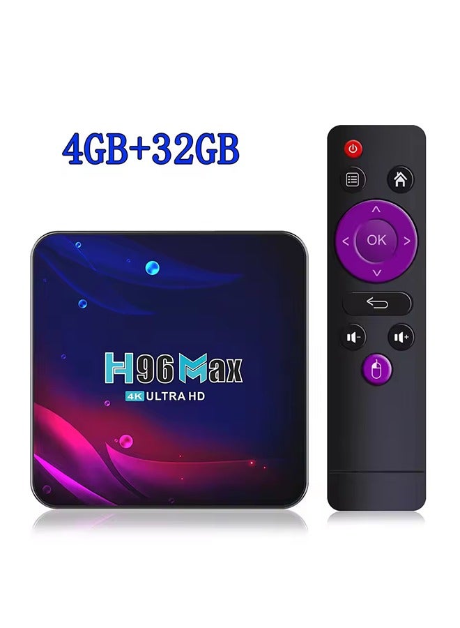H96 Max V11 Smart TV BOX Android 11 4GB RAM Rockchip 3318 4K Google 3D Video BT4.0 4K Media Player Set Top Box - Image 1